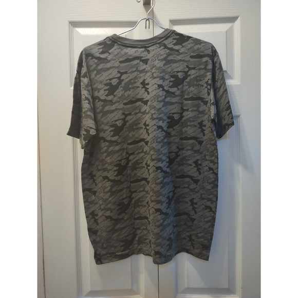 Tony Hawk T-shirt Men size M Green/Gray Camo Short Sleeve Skater Shirt 60/40 - Picture 5 of 6